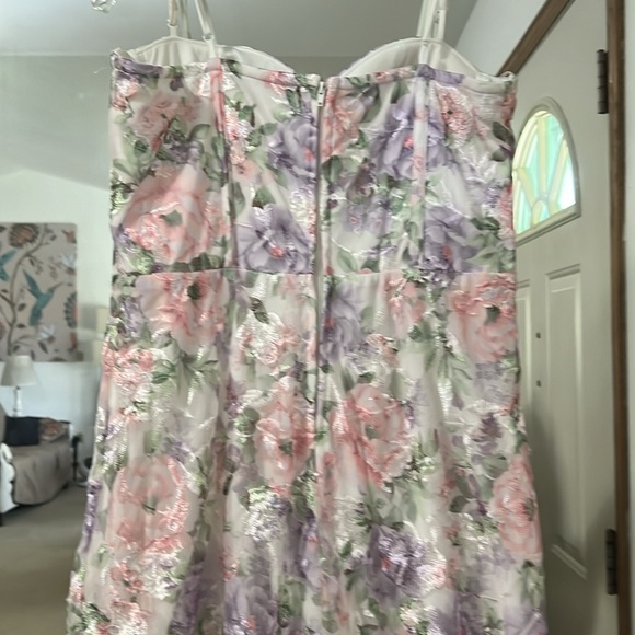 Corset Gown TRIXXI Juniors Floral Embroidered Size 15 - Picture 10 of 13